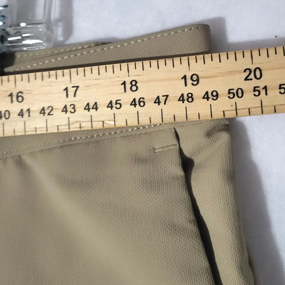 Banana Republic Pants‎ 38x31 Flat Front Pant Stretch Slim Fit Beige 1557516 Golf